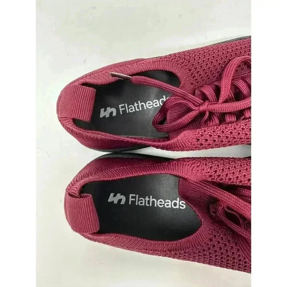 Flatheads Luft Ultralight Knit Sneakers Shoes Unisex Size 9 Crimson - Picture 9 of 12